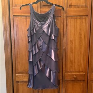 S.L. Fashions Elegant pretty Layered Satin Dress size 18 NWOT 🎄Party ready